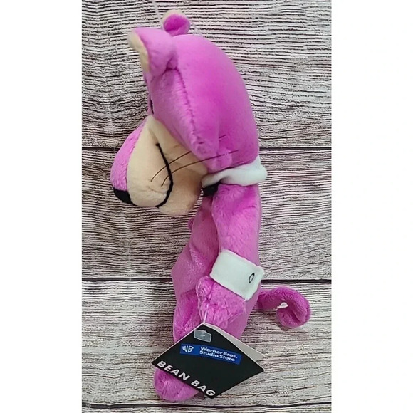 Vintage Warner Bros Plush Snagglepuss Stuffed Animal Beanbag 9" 1998 Old Stock - Picture 2 of 6